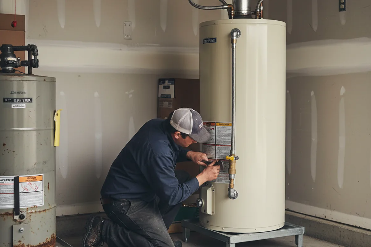 Water heater and shutoff valve replacement in Monticello